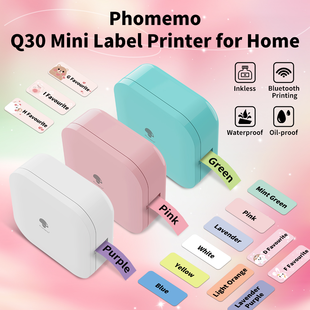 Commercial Printing Paper - Phomemo Q30 Беспроводной термопринтер этикеток Ширина